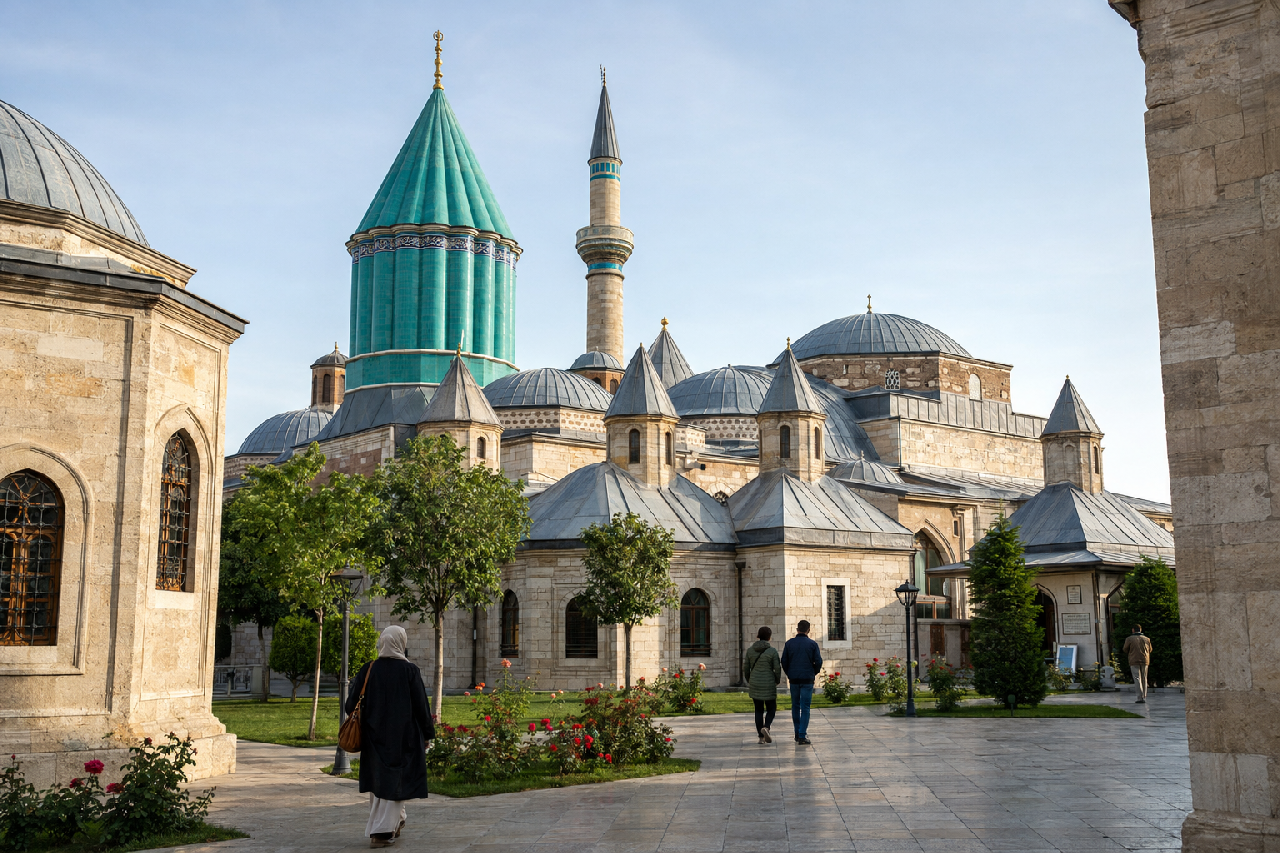 Mevlana Múzeum türkíz kupolája, Konya
